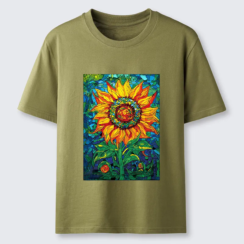 Tokyo-Tiger Colorful Art Sunflower Classic T-Shirt