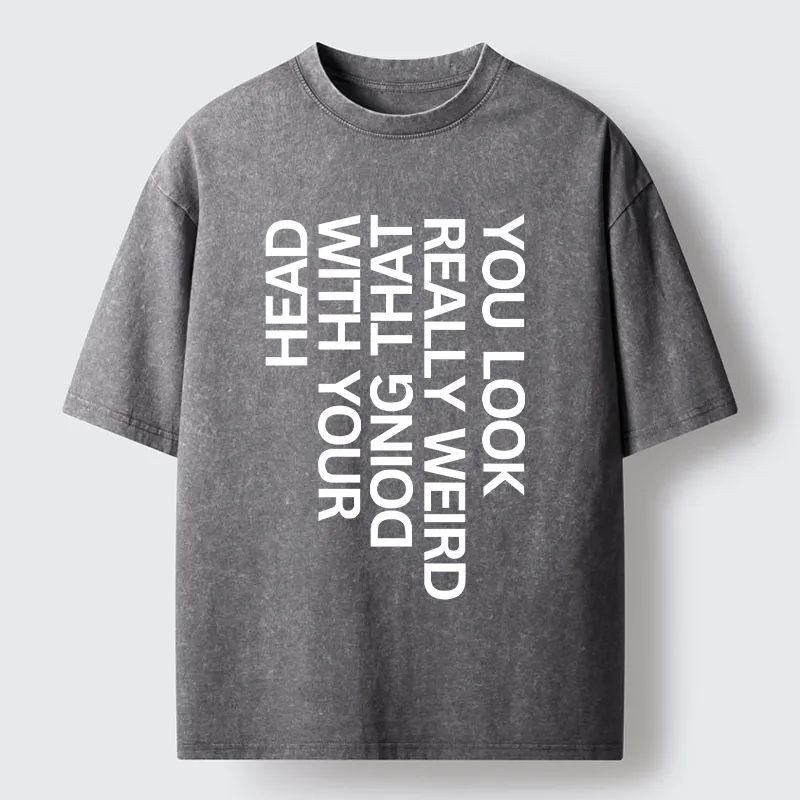 Tokyo-Tiger You Look Really Weird Washed T-Shirt