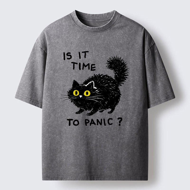 Tokyo-Tiger Is It Time To Panic Washed T-Shirt