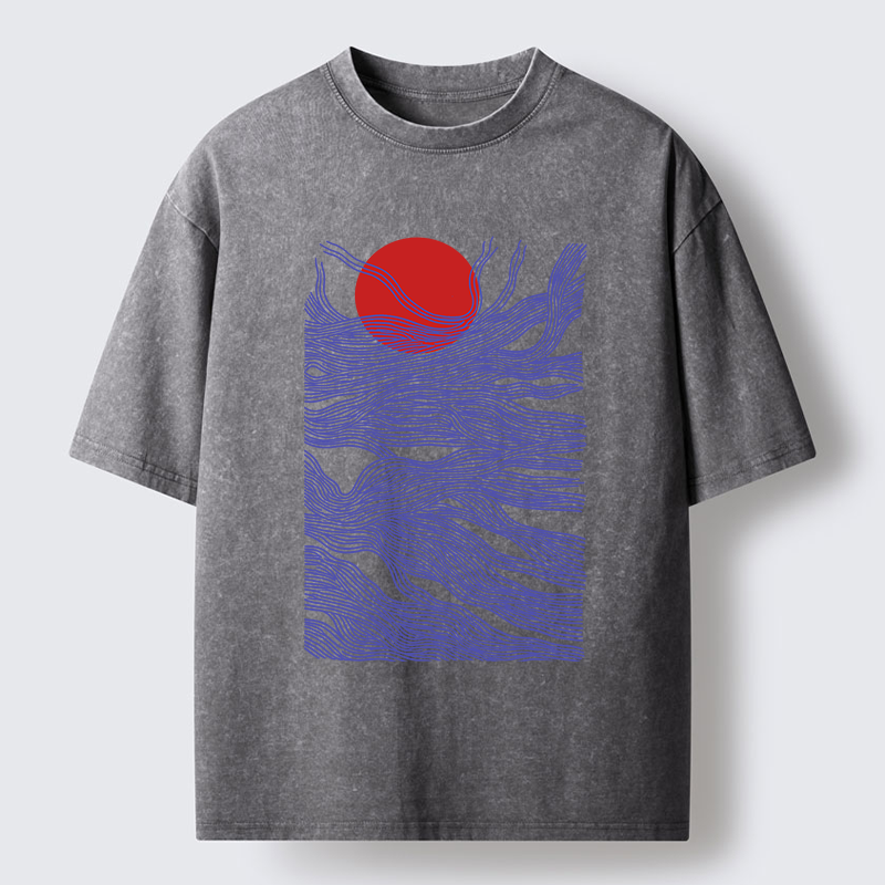 Tokyo-Tiger Branches And The Sun Washed T-Shirt
