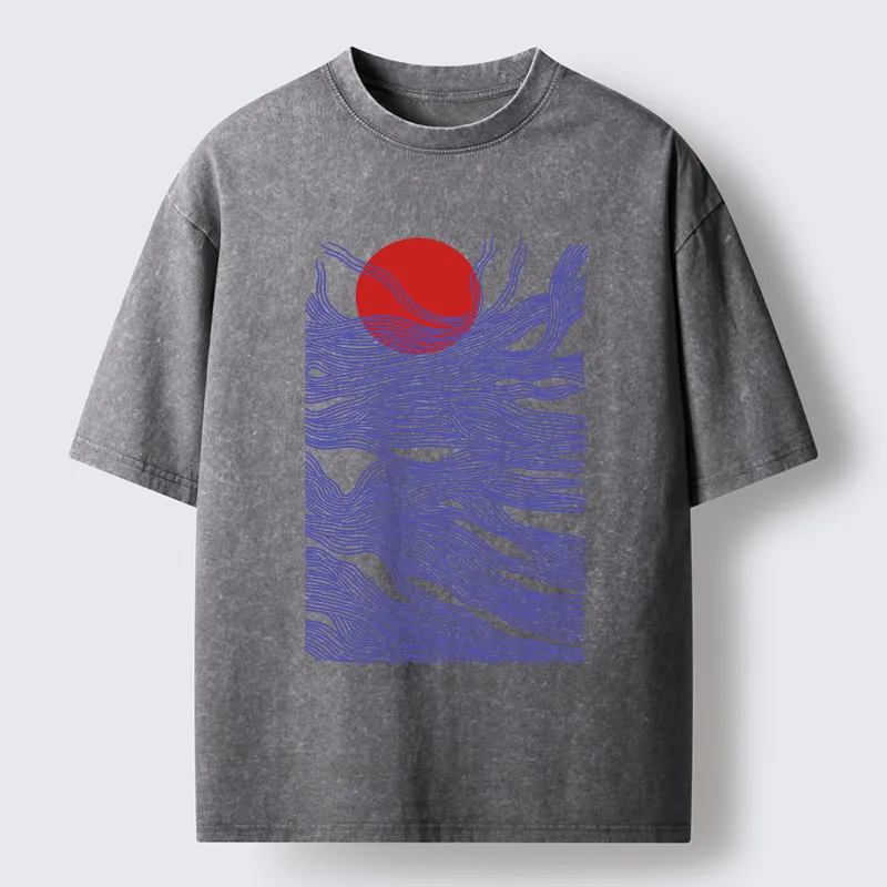 Tokyo-Tiger Branches And The Sun Washed T-Shirt