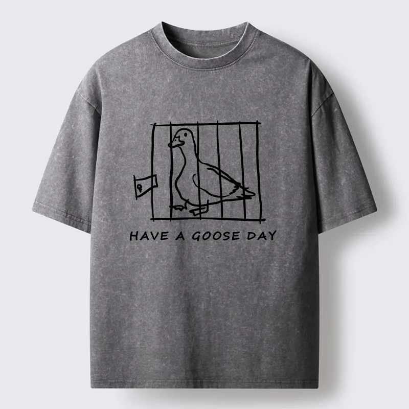 Tokyo-Tiger GOOSE Day Washed T-Shirt