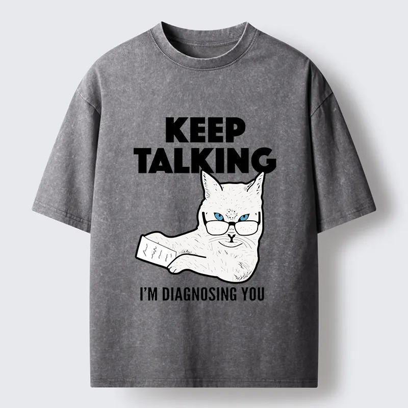 Tokyo-Tiger Diagnosing Your Problem Now Washed T-Shirt