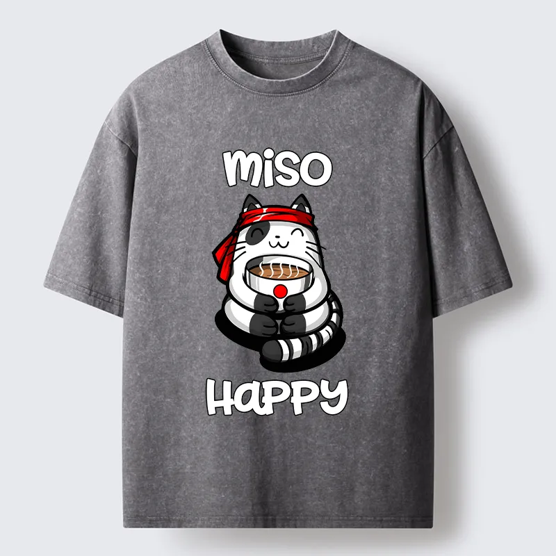 Tokyo-Tiger I‘m So Happy Washed T-Shirt