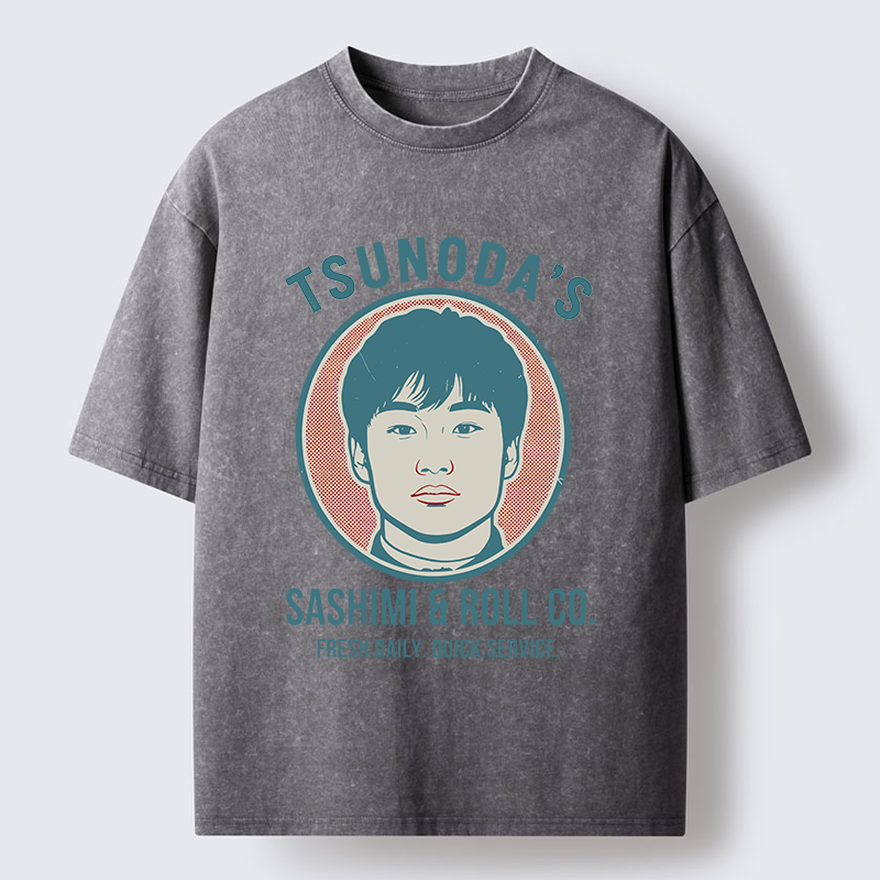 Tokyo-Tiger Sashimi & Roll Co. Washed T-Shirt