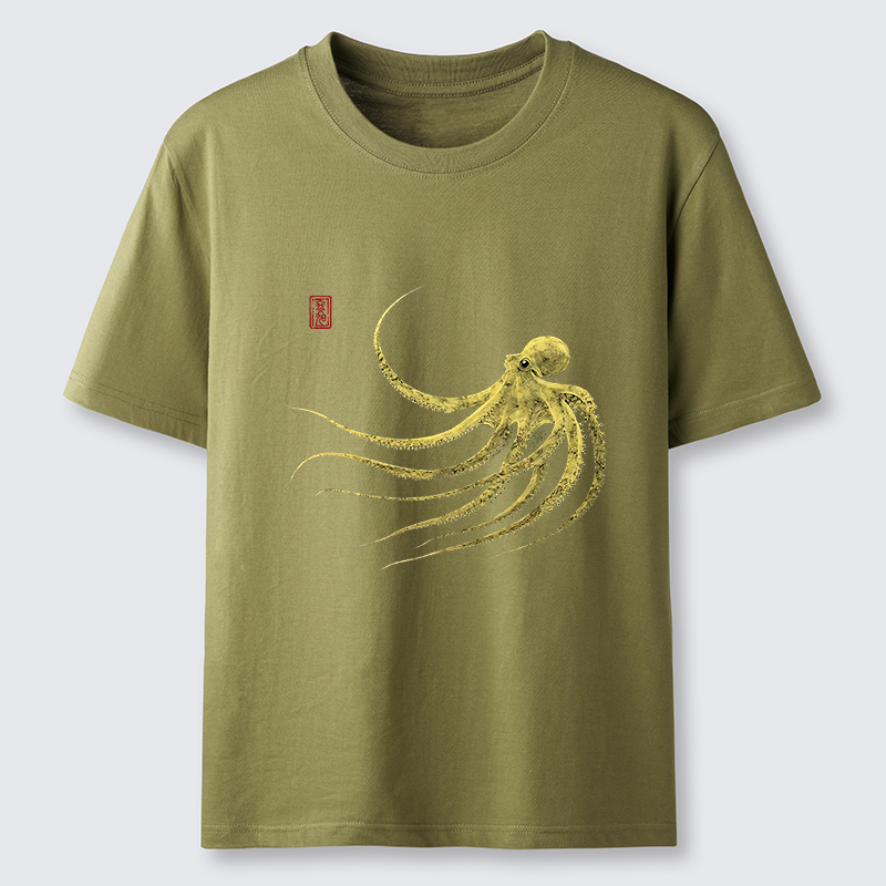 Tokyo-Tiger Retro Octopus Japanese Classic T-Shirt