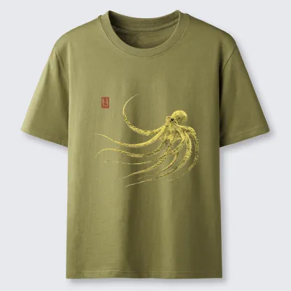 Tokyo-Tiger Retro Octopus Japanese Classic T-Shirt