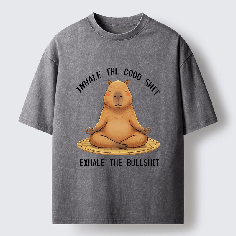 Tokyo-Tiger Zen Breathing Washed T-Shirt