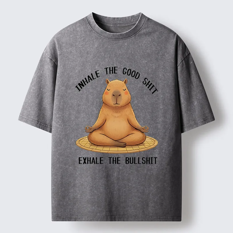 Tokyo-Tiger Zen Breathing Washed T-Shirt