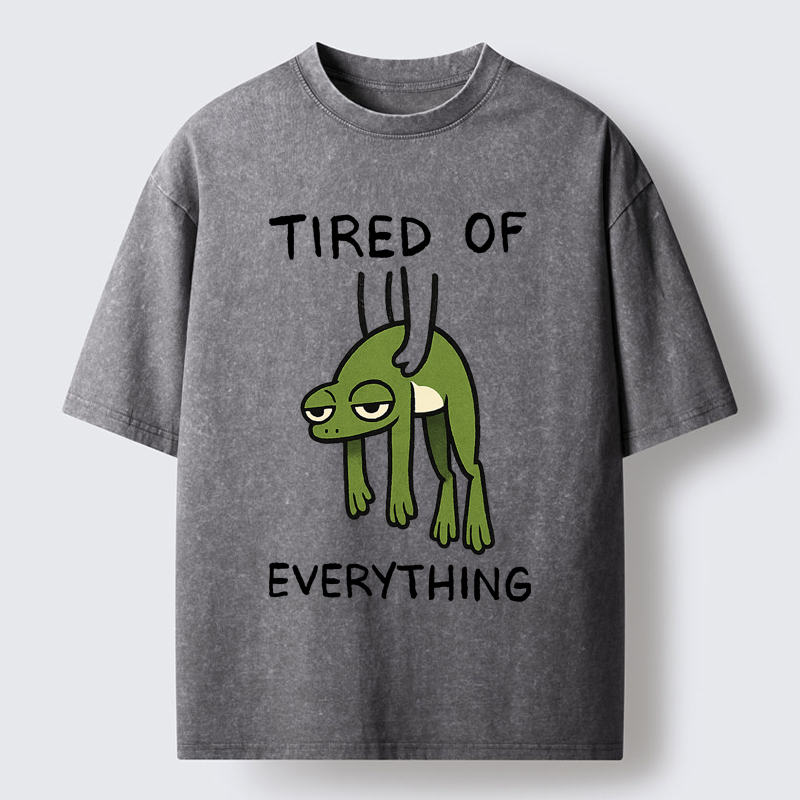Tokyo-Tiger Tired Frog Washed T-Shirt