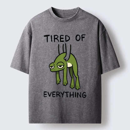 Tokyo-Tiger Tired Frog Washed T-Shirt