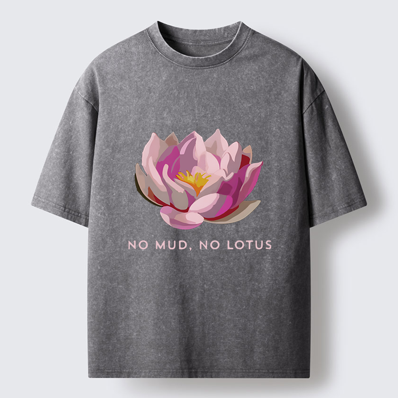 Tokyo-Tiger Zen Lotus Washed T-Shirt