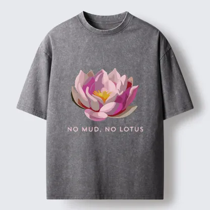 Tokyo-Tiger Zen Lotus Washed T-Shirt