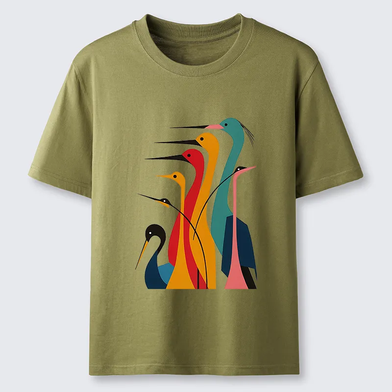Tokyo-Tiger Various Types Of Cranes Classic T-Shirt