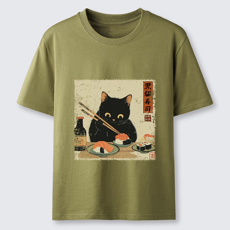 Tokyo-Tiger Meow Sushi Time Classic T-Shirt