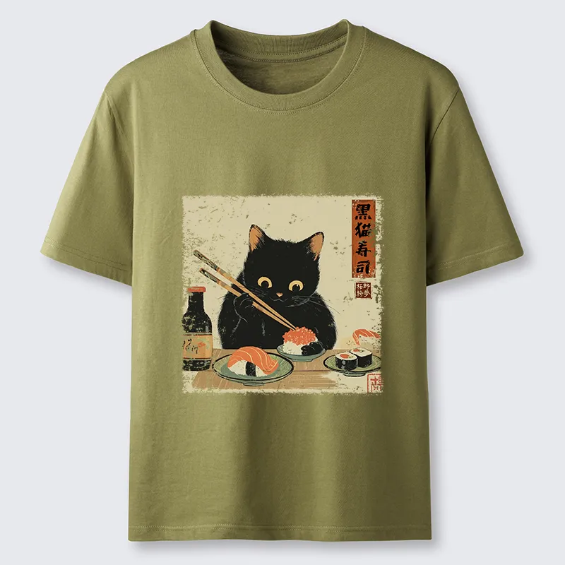 Tokyo-Tiger Meow Sushi Time Classic T-Shirt