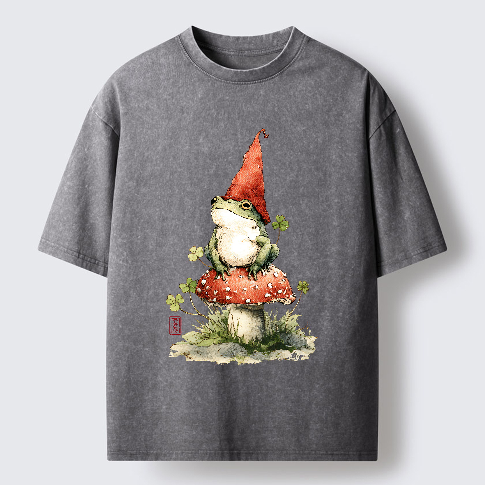Tokyo-Tiger Not A Leprechaun, Still Lucky Washed T-Shirt