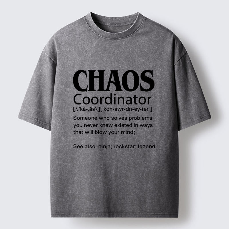 Tokyo-Tiger Chaos Coordinator Washed T-Shirt