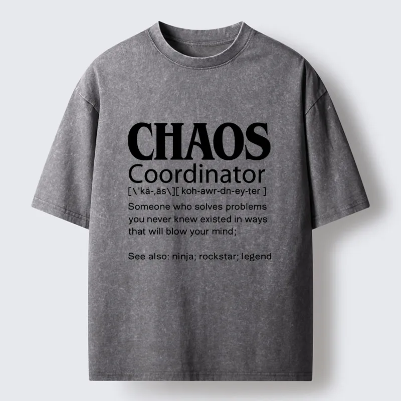 Tokyo-Tiger Chaos Coordinator Washed T-Shirt