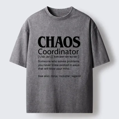 Tokyo-Tiger Chaos Coordinator Washed T-Shirt