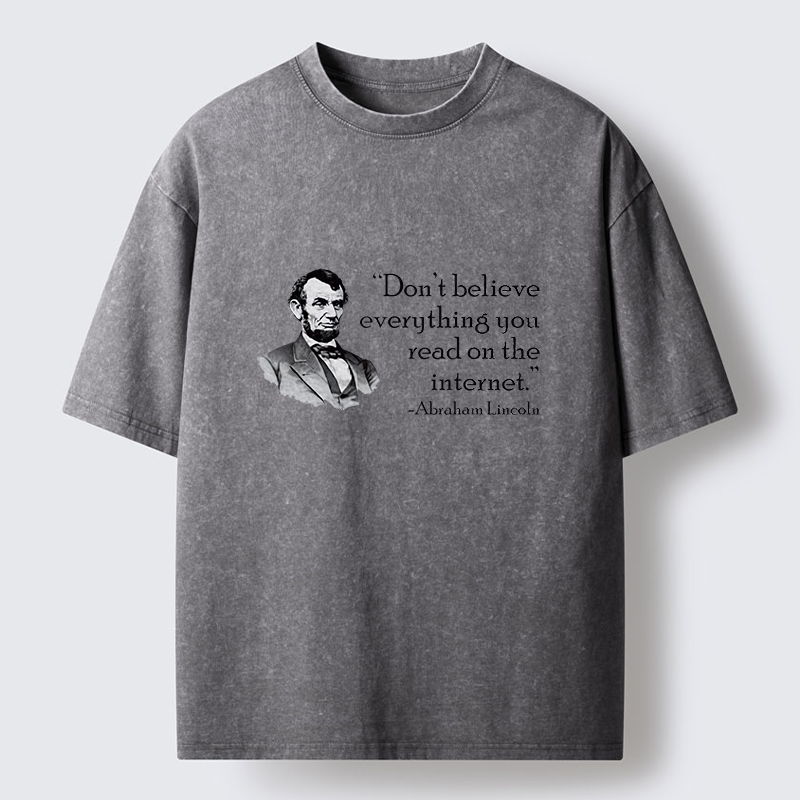 Tokyo-Tiger Don't Believe Everything You See Online Washed T-Shirt