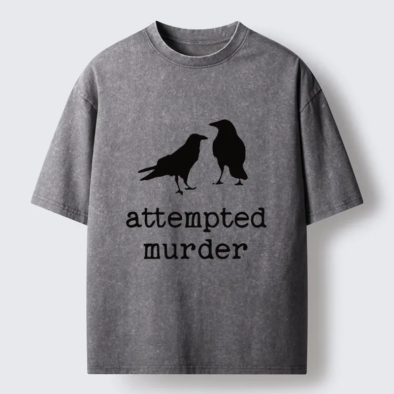 Tokyo-Tiger Attempted Murder Crow Washed T-Shirt