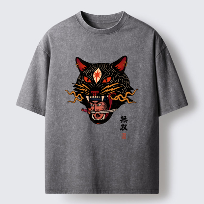 Tokyo-Tiger The Unrivaled Beast Washed T-Shirt