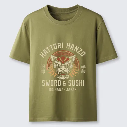 Tokyo-Tiger Hattori Lion Japanese Samurai Classic T-Shirt