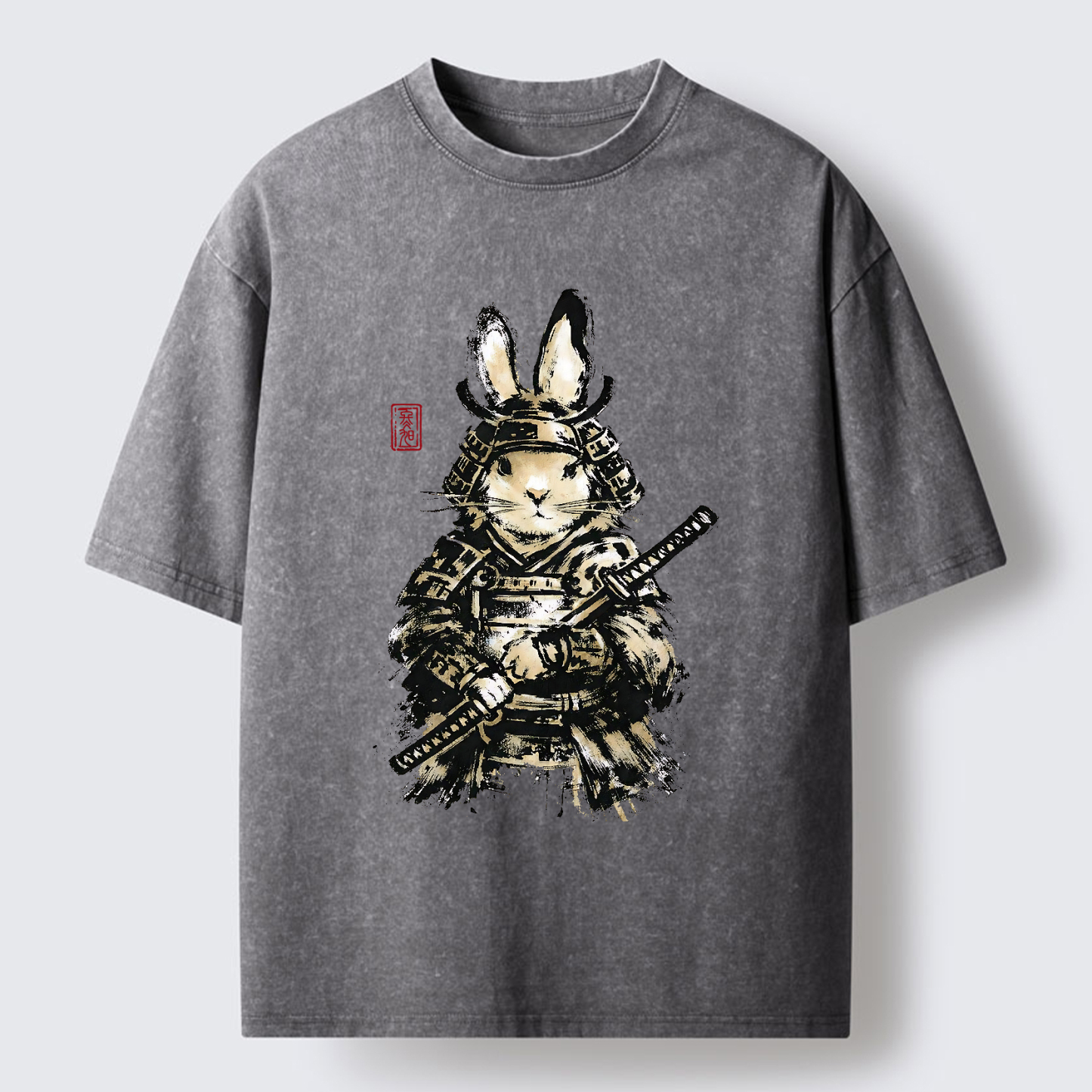 Tokyo-Tiger Samurai Rabbit Washed T-Shirt