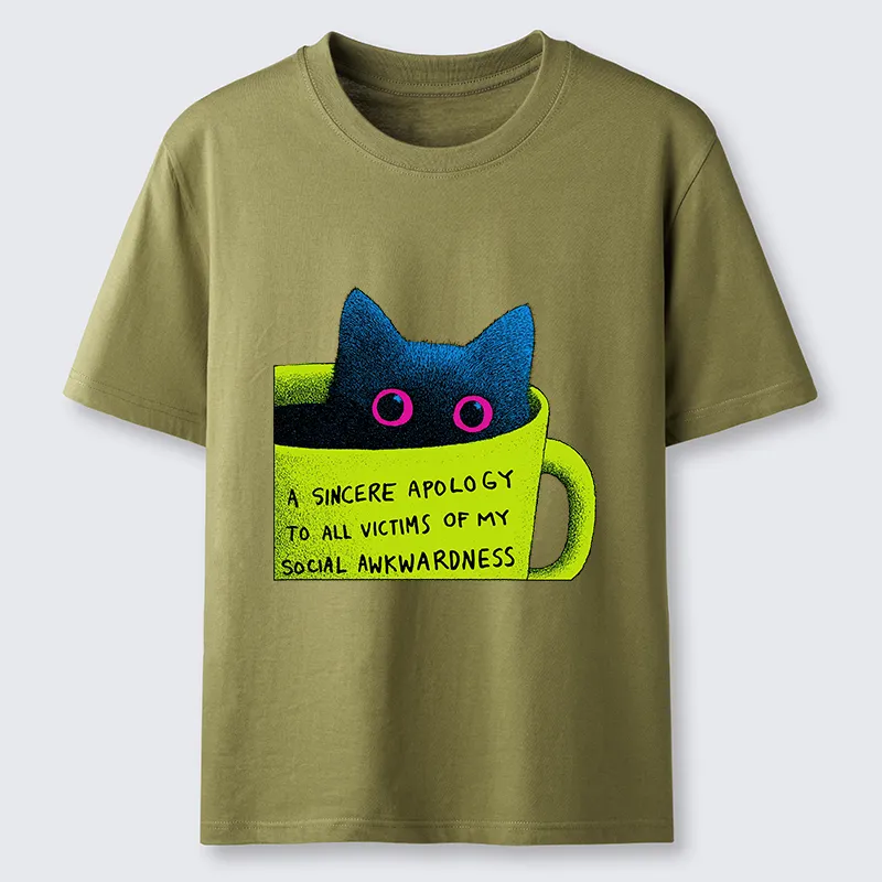 Tokyo-Tiger Social Awkward Cat Classic T-Shirt