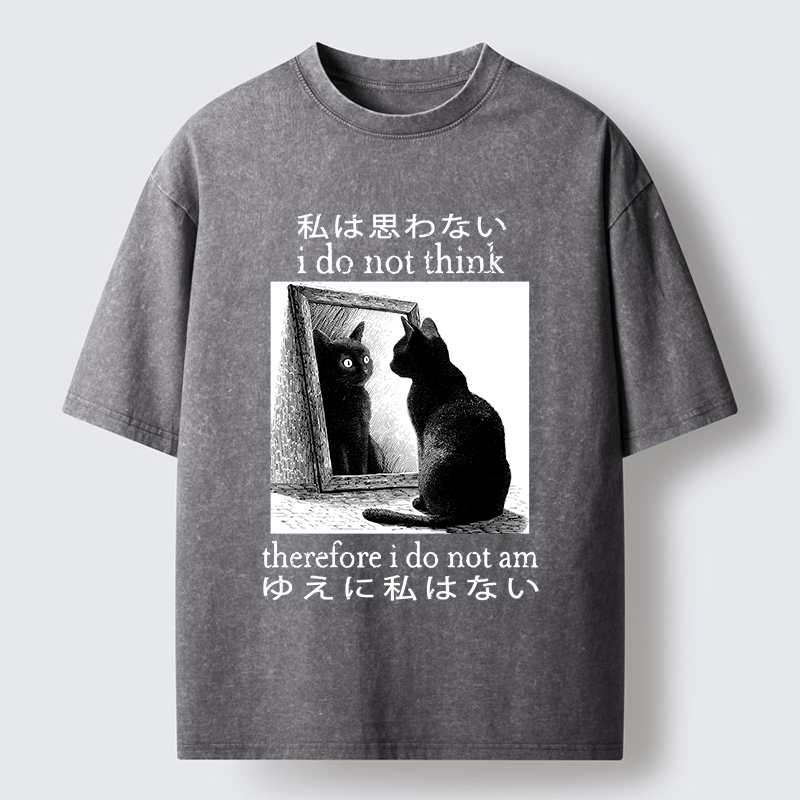 Tokyo-Tiger Therefore I Do Not Am Washed T-Shirt