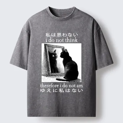 Tokyo-Tiger Therefore I Do Not Am Washed T-Shirt