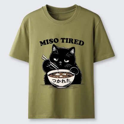 Tokyo-Tiger I Am So Tired Cat Classic T-Shirt