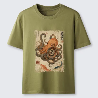 Tokyo-Tiger Osaka Sake & Octopus Classic T-Shirt
