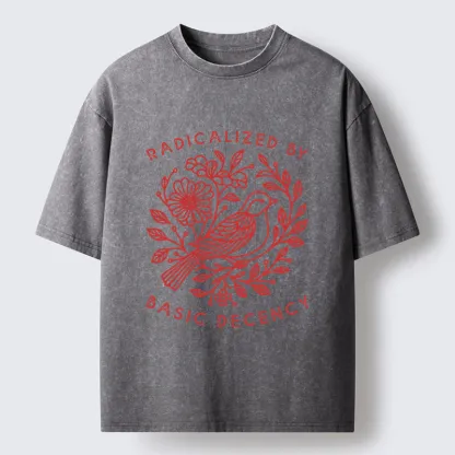 Tokyo-Tiger Pigeon That Was Moved Washed T-Shirt
