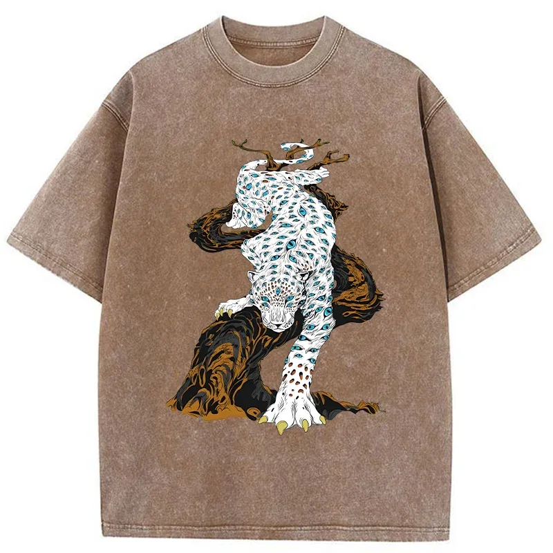 Tokyo-Tiger Many-eyed Tiger Monster Washed T-Shirt