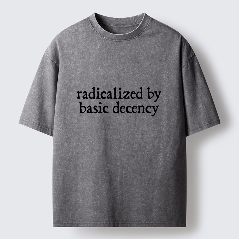 Tokyo-Tiger Radicalized By Basic Decency Washed T-Shirt