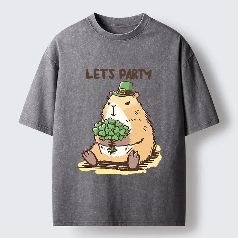 Tokyo-Tiger Mondrian's Cat Washed T-Shirt