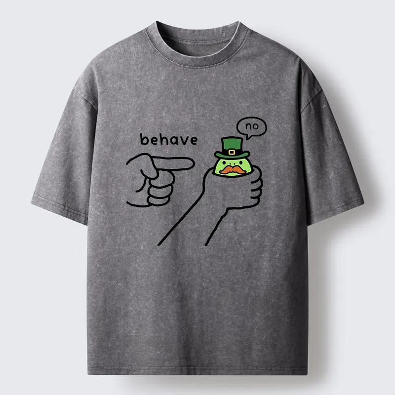 Tokyo-Tiger St. Patrick's Day Pranks Washed T-Shirt