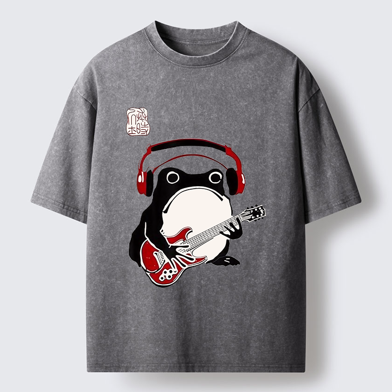 Tokyo-Tiger Rock Frog Washed T-Shirt