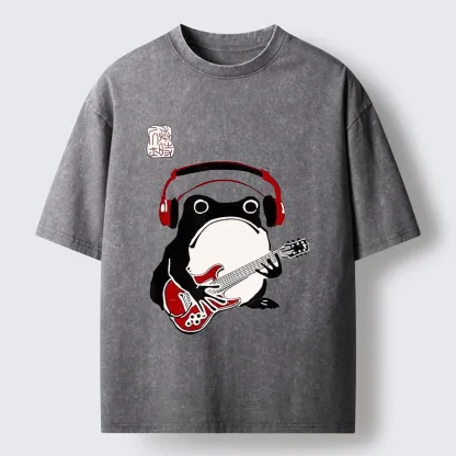 Tokyo-Tiger Rock Frog Washed T-Shirt