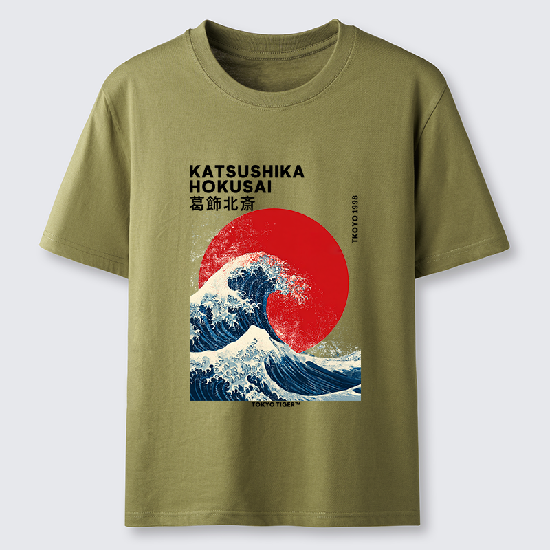 Tokyo-Tiger The Great Wave And Sun Classic T-Shirt