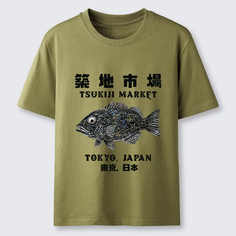 Tokyo-Tiger Tokyo Tsukiji Market Classic T-Shirt