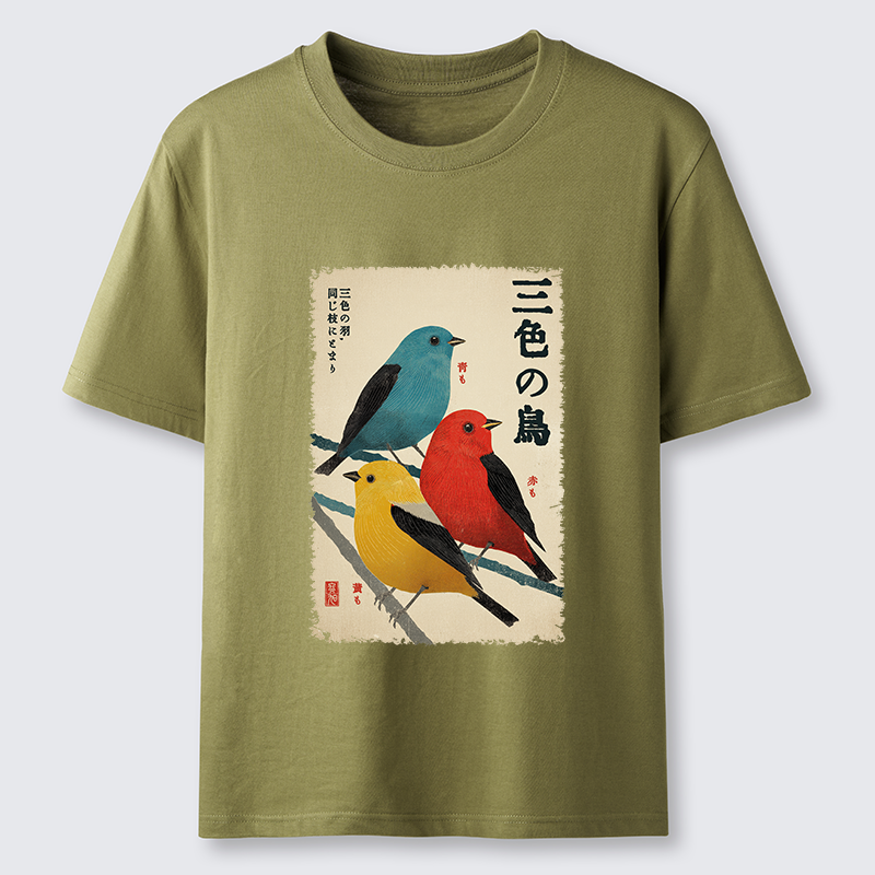 Tokyo-Tiger Three Birds, One Branch Classic T-Shirt