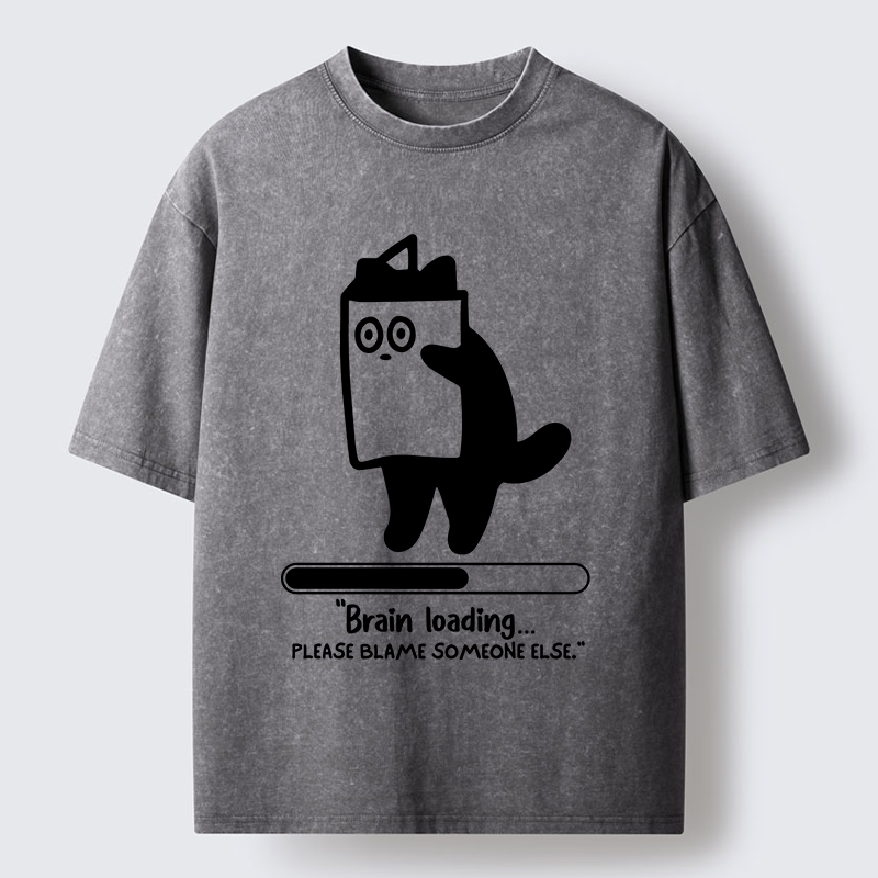 Tokyo-Tiger Blaming Others Washed T-Shirt