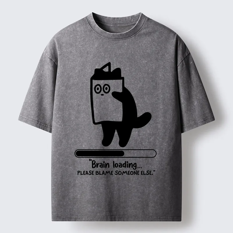 Tokyo-Tiger Blaming Others Washed T-Shirt