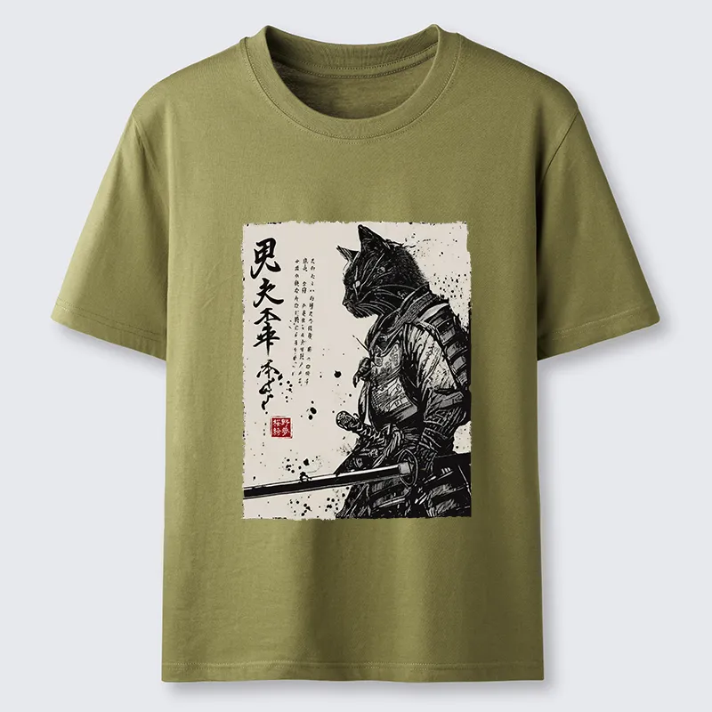 Tokyo-Tiger Japanese Samurai Cat Funny Classic T-Shirt