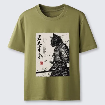 Tokyo-Tiger Japanese Samurai Cat Funny Classic T-Shirt