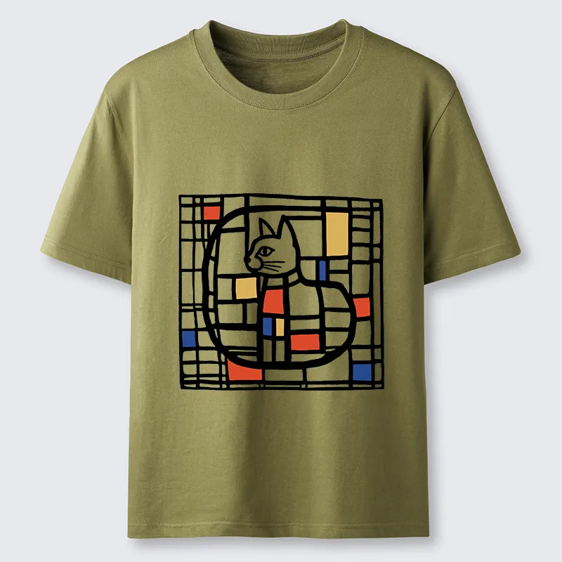 Tokyo-Tiger Mondrian's Cat Classic T-Shirt