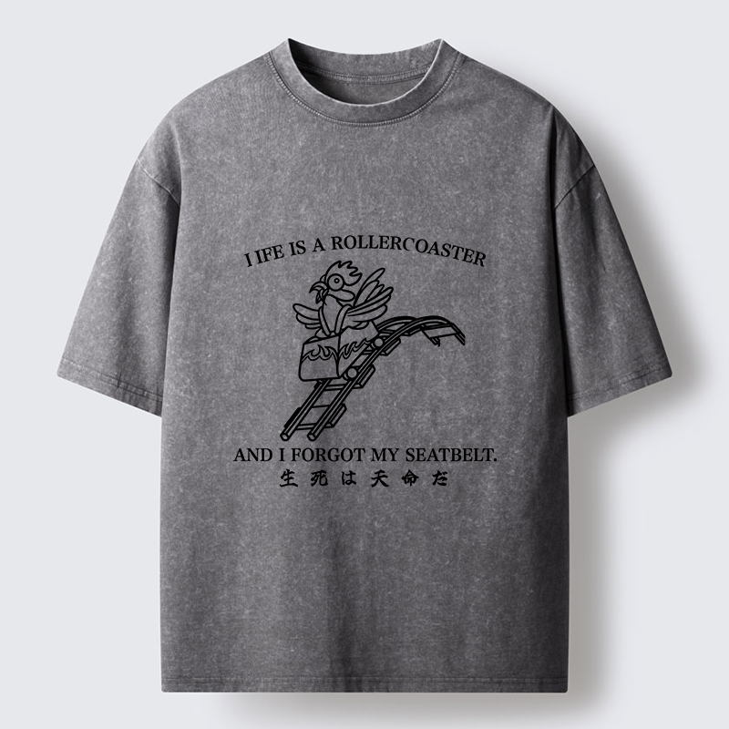 Tokyo-Tiger Life Out Of Control Washed T-Shirt